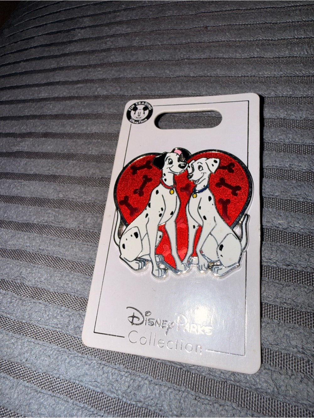 Disney Black Mickey Head Enamel Pin on Backing Card - Picture 2 of 3